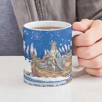 Greece Christmas Ceramic Mug Saint Basil Kala Cristouyenna - Wonder Print Shop