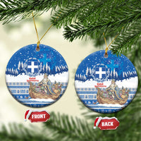 Greece Christmas Ceramic Ornament Saint Basil Kala Cristouyenna - Wonder Print Shop
