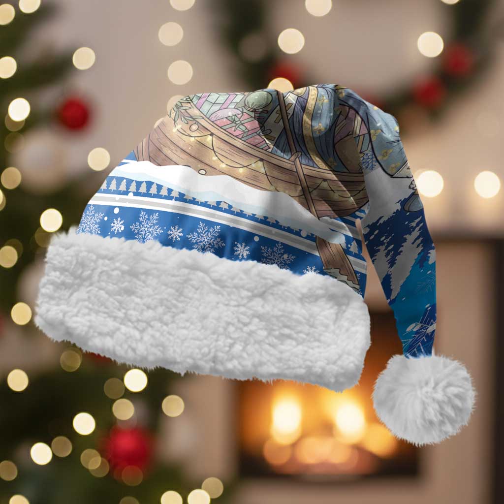 Greece Christmas Santa Hat Saint Basil Kala Cristouyenna - Wonder Print Shop