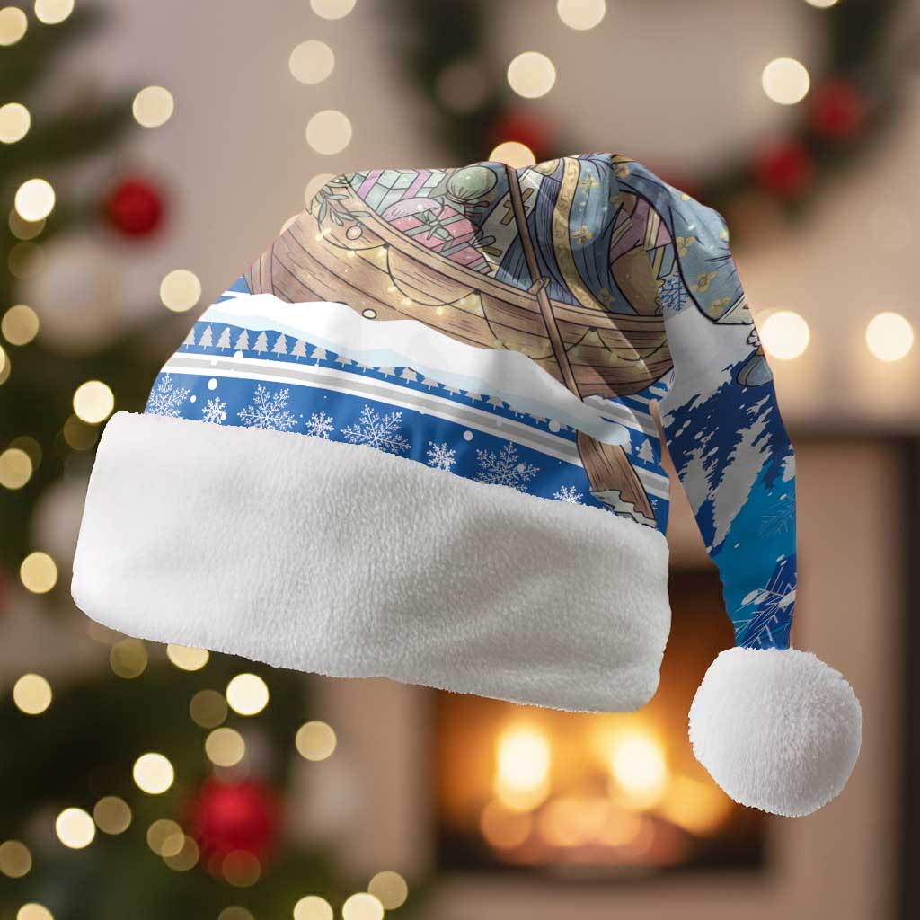 Greece Christmas Santa Hat Saint Basil Kala Cristouyenna - Wonder Print Shop