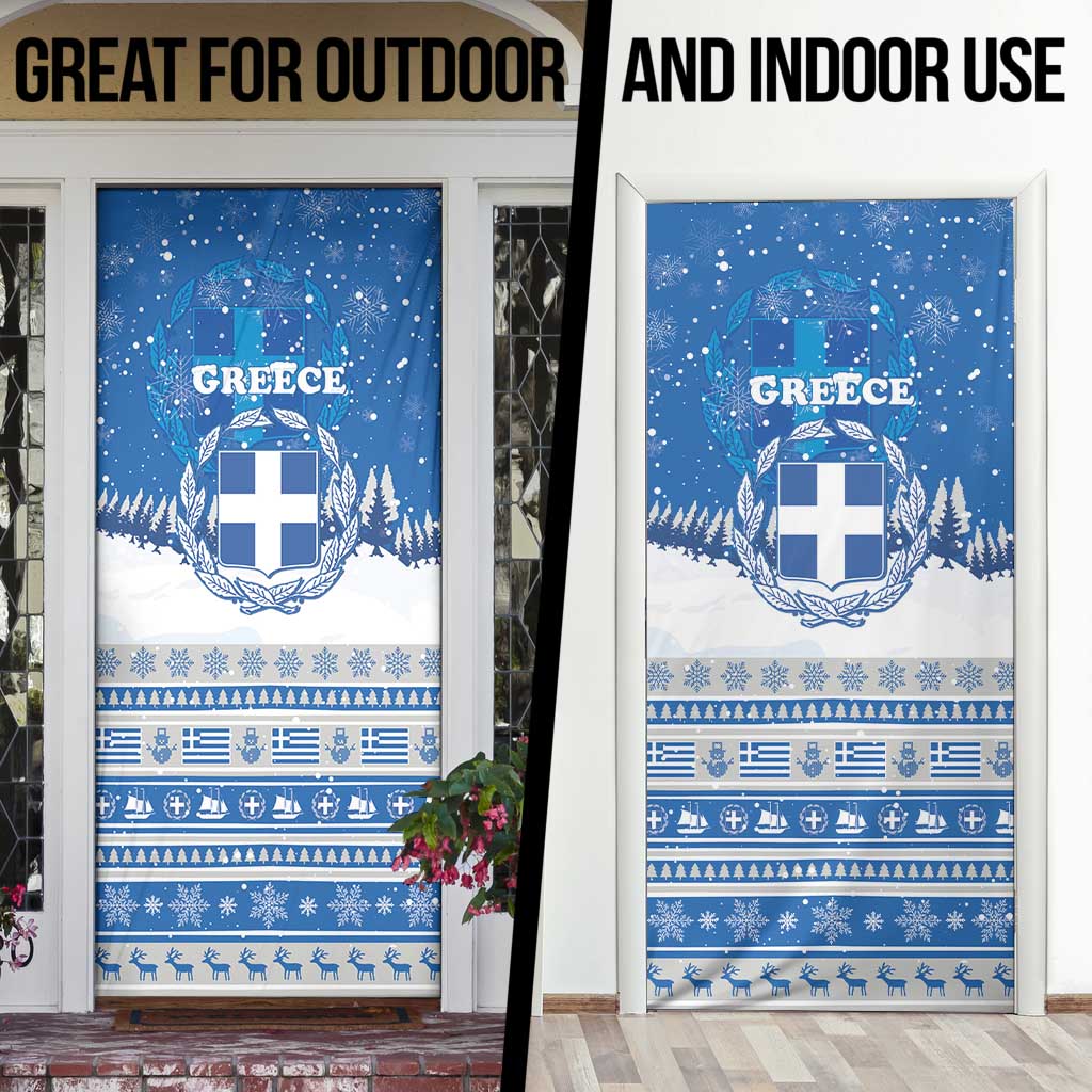 Greece Christmas Door Cover Saint Basil Kala Cristouyenna - Wonder Print Shop