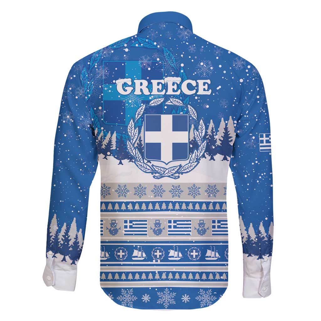 Greece Christmas Family Matching Tank Maxi Dress and Hawaiian Shirt Saint Basil Kala Cristouyenna - Wonder Print Shop