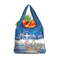 Greece Christmas Grocery Bag Saint Basil Kala Cristouyenna - Wonder Print Shop