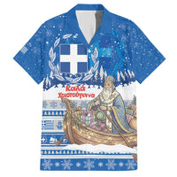 Greece Christmas Hawaiian Shirt Saint Basil Kala Cristouyenna - Wonder Print Shop