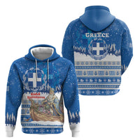 Greece Christmas Hoodie Saint Basil Kala Cristouyenna - Wonder Print Shop