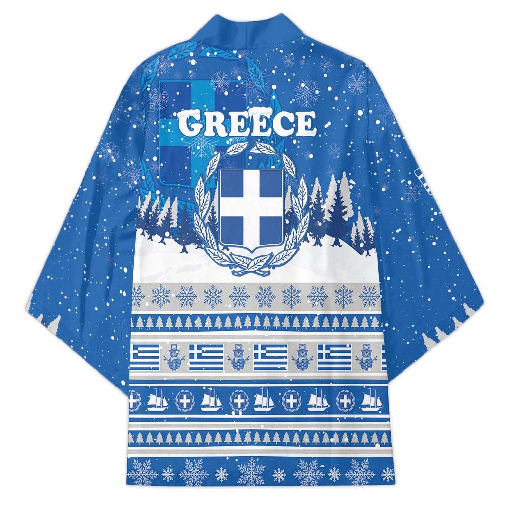 Greece Christmas Kimono Saint Basil Kala Cristouyenna - Wonder Print Shop