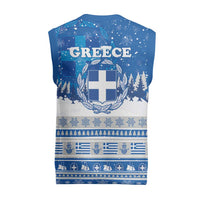 Greece Christmas Knitted V-Neck Vest Saint Basil Kala Cristouyenna - Wonder Print Shop