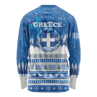 Greece Christmas Long Sleeve Shirt Saint Basil Kala Cristouyenna - Wonder Print Shop