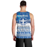 Greece Christmas Men Tank Top Saint Basil Kala Cristouyenna - Wonder Print Shop
