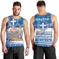 Greece Christmas Men Tank Top Saint Basil Kala Cristouyenna - Wonder Print Shop