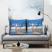 Greece Christmas Pillow Cover Saint Basil Kala Cristouyenna - Wonder Print Shop