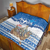 Greece Christmas Quilt Saint Basil Kala Cristouyenna - Wonder Print Shop