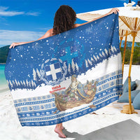 Greece Christmas Sarong Saint Basil Kala Cristouyenna - Wonder Print Shop