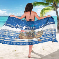 Greece Christmas Sarong Saint Basil Kala Cristouyenna - Wonder Print Shop