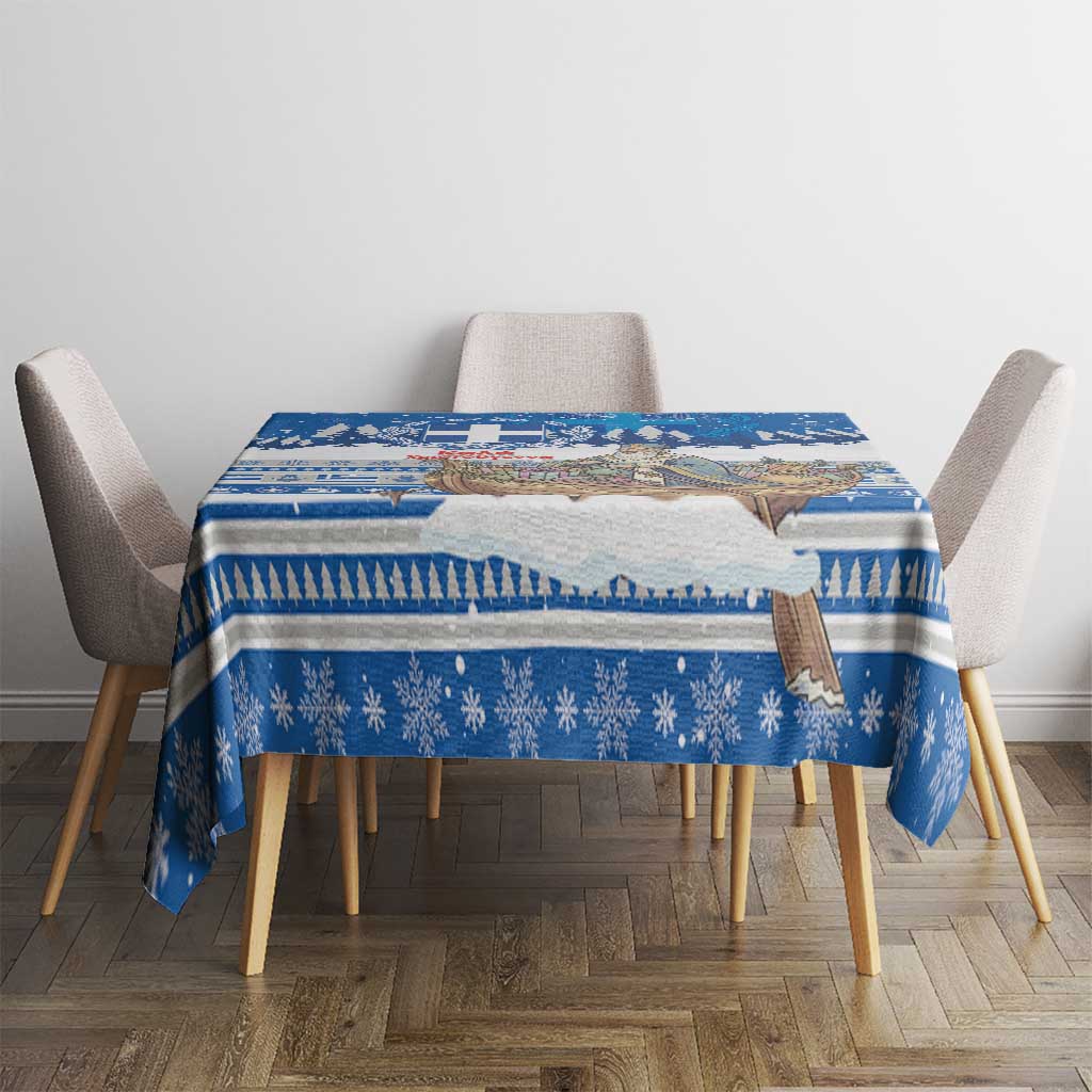 Greece Christmas Tablecloth Saint Basil Kala Cristouyenna - Wonder Print Shop