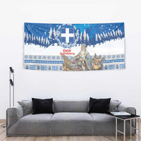 Greece Christmas Tapestry Saint Basil Kala Cristouyenna - Wonder Print Shop