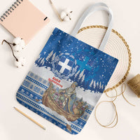 Greece Christmas Tote Bag Saint Basil Kala Cristouyenna - Wonder Print Shop