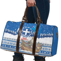 Greece Christmas Travel Bag Saint Basil Kala Cristouyenna - Wonder Print Shop