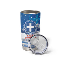 Greece Christmas Tumbler Cup Saint Basil Kala Cristouyenna - Wonder Print Shop