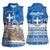 Greece Christmas Women Sleeveless Polo Shirt Saint Basil Kala Cristouyenna - Wonder Print Shop