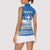 Greece Christmas Women Sleeveless Polo Shirt Saint Basil Kala Cristouyenna - Wonder Print Shop