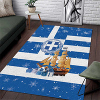 Greece Karavaki Christmas Area Rug Merry Chirstmas 2025 - Wonder Print Shop