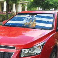 Greece Karavaki Christmas Auto Sun Shade Merry Chirstmas 2025 - Wonder Print Shop