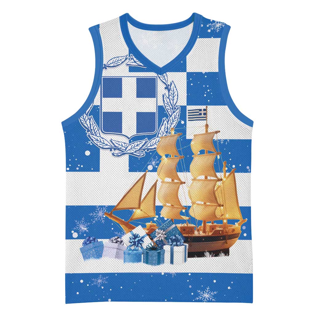 Greece Karavaki Christmas Basketball Jersey Merry Chirstmas 2025 - Wonder Print Shop