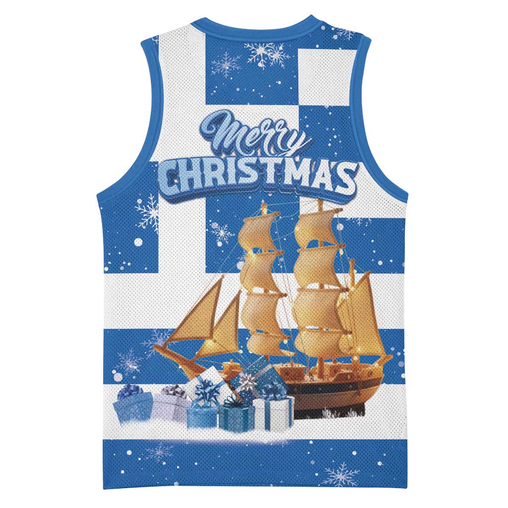 Greece Karavaki Christmas Basketball Jersey Merry Chirstmas 2025 - Wonder Print Shop