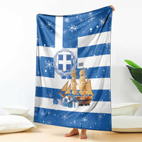 Greece Karavaki Christmas Blanket Merry Chirstmas 2025 - Wonder Print Shop