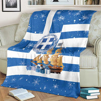 Greece Karavaki Christmas Blanket Merry Chirstmas 2025 - Wonder Print Shop
