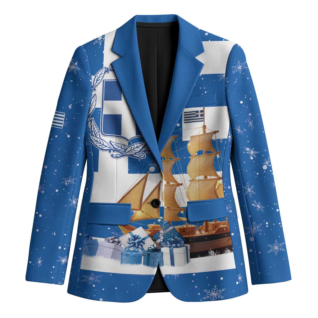 Greece Karavaki Christmas Blazer Merry Chirstmas 2025 - Wonder Print Shop