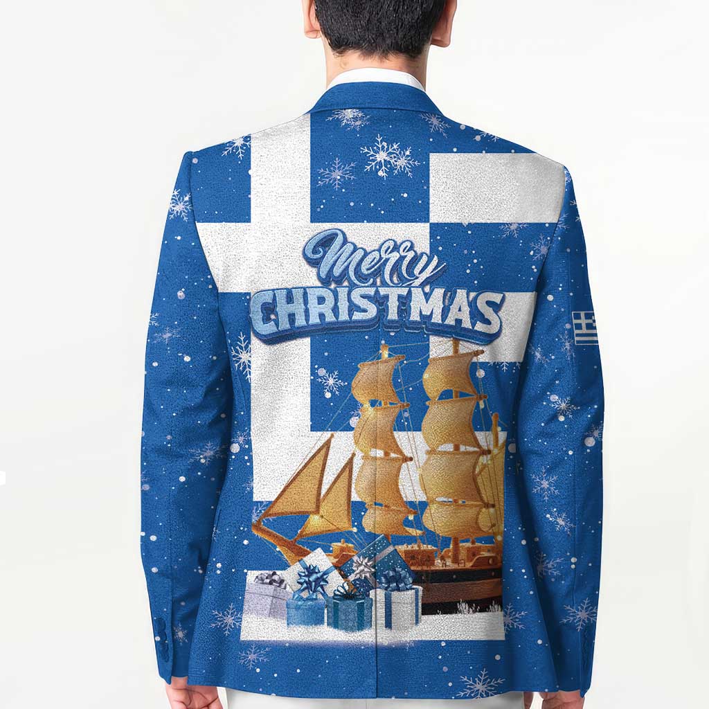 Greece Karavaki Christmas Blazer Merry Chirstmas 2025 - Wonder Print Shop
