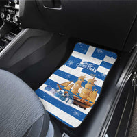Greece Karavaki Christmas Car Mats Merry Chirstmas 2025 - Wonder Print Shop