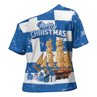 Greece Karavaki Christmas Cross Shoulder Shirt Merry Chirstmas 2025 - Wonder Print Shop