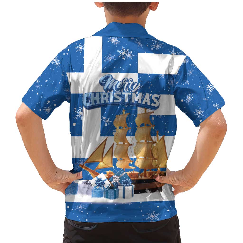 Greece Karavaki Christmas Family Matching Mermaid Dress and Hawaiian Shirt Merry Chirstmas 2025 - Wonder Print Shop