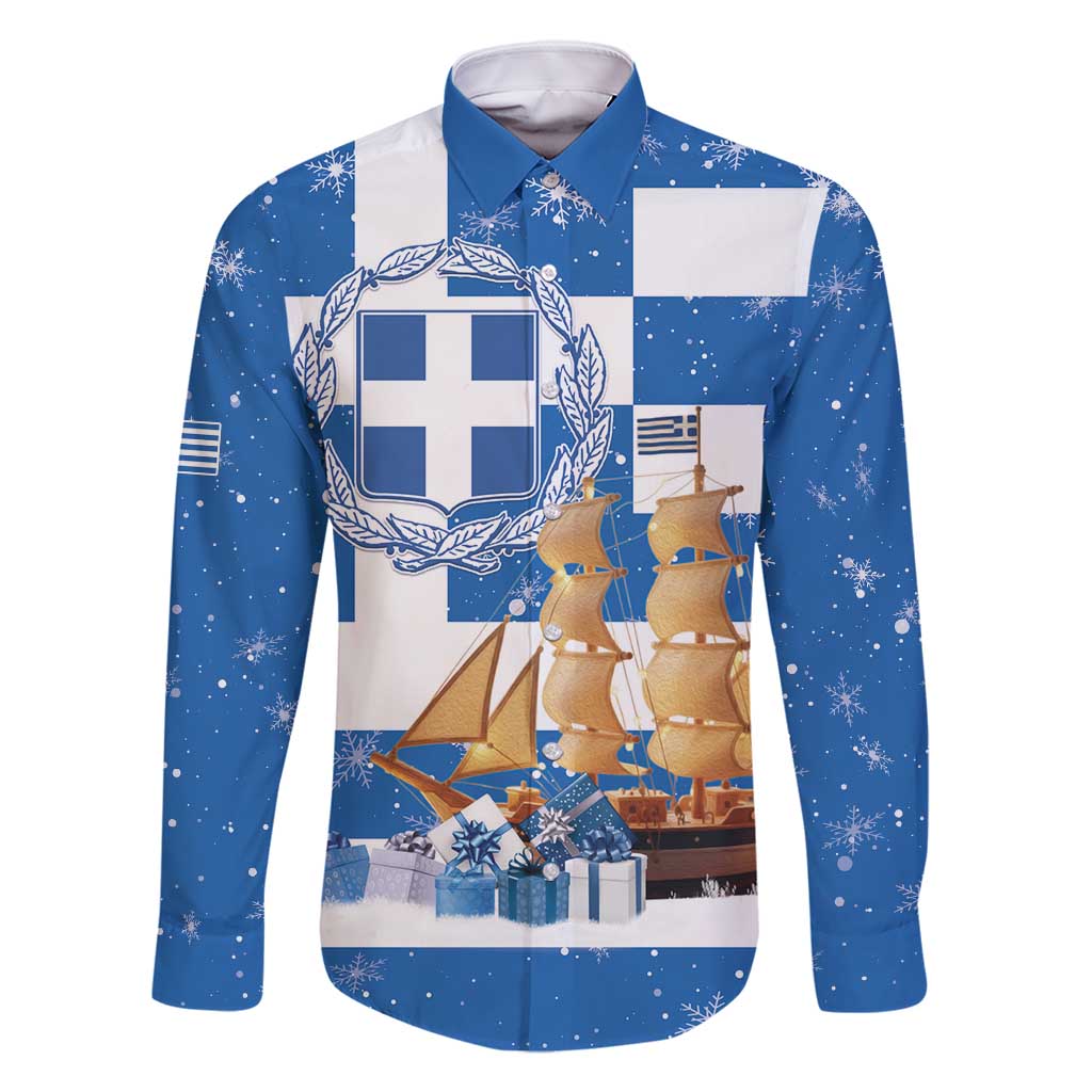 Greece Karavaki Christmas Family Matching Mermaid Dress and Hawaiian Shirt Merry Chirstmas 2025 - Wonder Print Shop