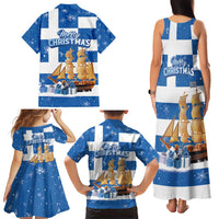 Greece Karavaki Christmas Family Matching Tank Maxi Dress and Hawaiian Shirt Merry Chirstmas 2025 - Wonder Print Shop