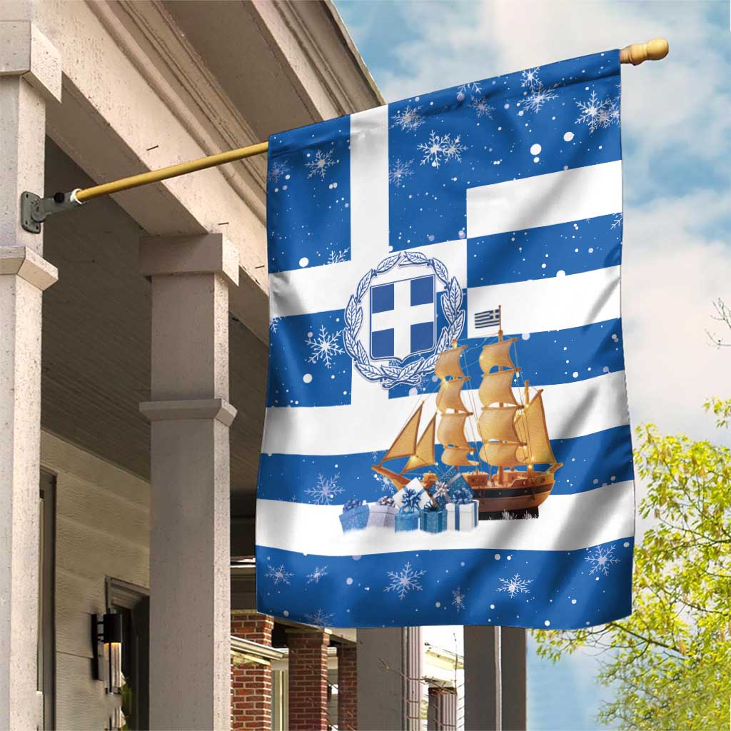 Greece Karavaki Christmas Garden Flag Merry Chirstmas 2025 - Wonder Print Shop