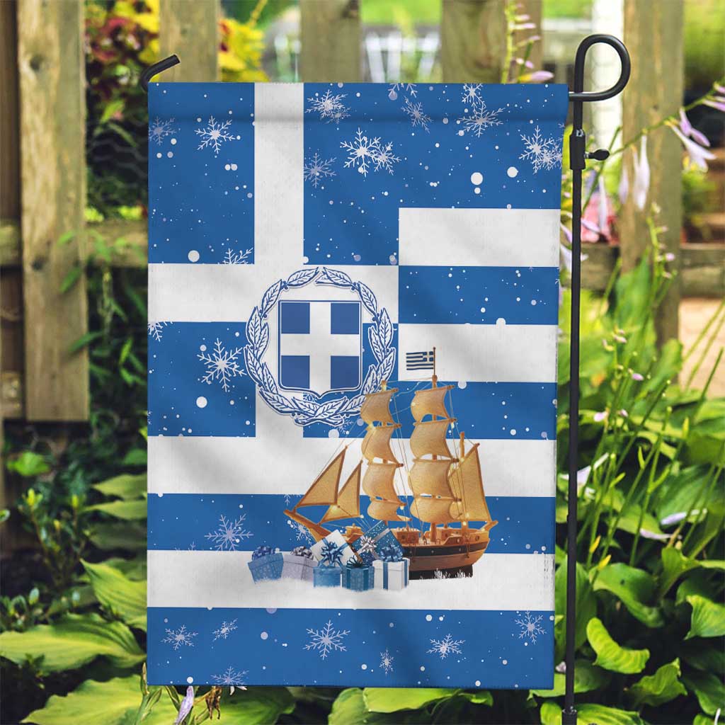 Greece Karavaki Christmas Garden Flag Merry Chirstmas 2025 - Wonder Print Shop