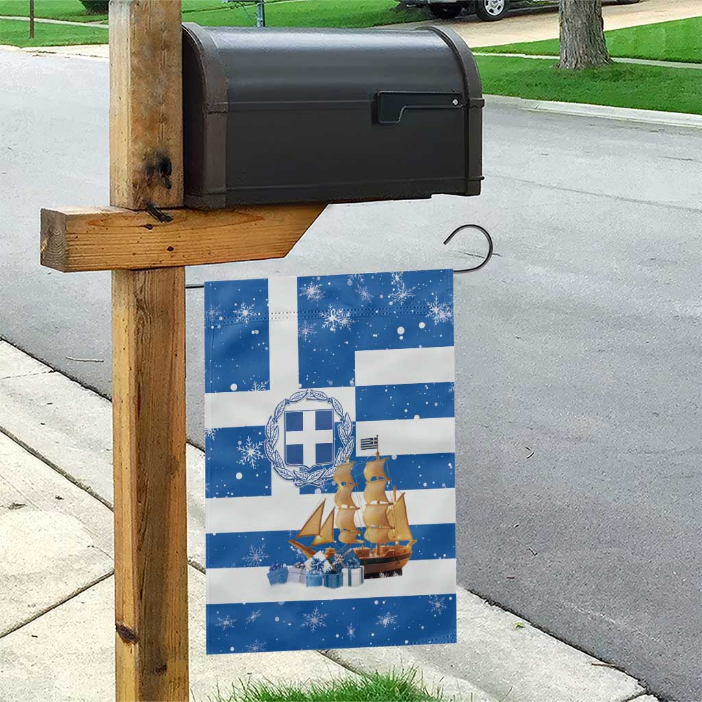 Greece Karavaki Christmas Garden Flag Merry Chirstmas 2025 - Wonder Print Shop