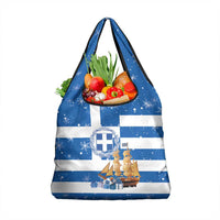 Greece Karavaki Christmas Grocery Bag Merry Chirstmas 2025 - Wonder Print Shop