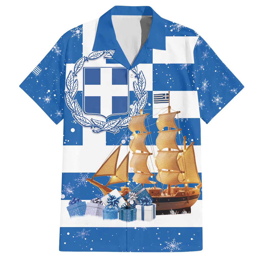 Greece Karavaki Christmas Hawaiian Shirt Merry Chirstmas 2025 - Wonder Print Shop