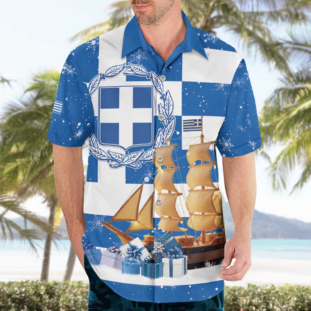 Greece Karavaki Christmas Hawaiian Shirt Merry Chirstmas 2025 - Wonder Print Shop