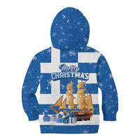Greece Karavaki Christmas Kid Hoodie Merry Chirstmas 2025 - Wonder Print Shop