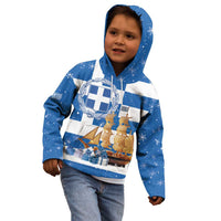 Greece Karavaki Christmas Kid Hoodie Merry Chirstmas 2025 - Wonder Print Shop