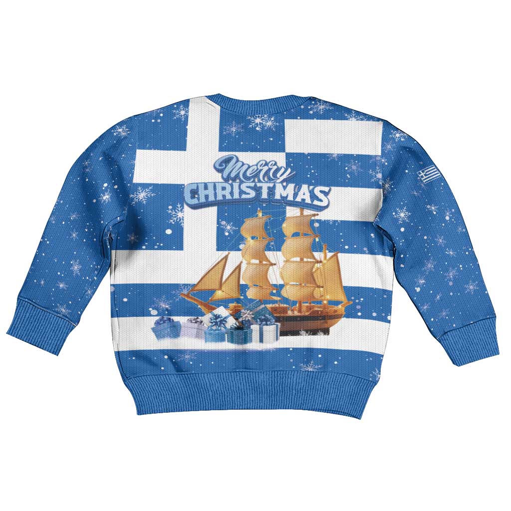 Greece Karavaki Christmas Kid Ugly Christmas Sweater Merry Chirstmas 2025 - Wonder Print Shop
