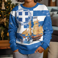 Greece Karavaki Christmas Kid Ugly Christmas Sweater Merry Chirstmas 2025 - Wonder Print Shop