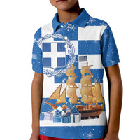 Greece Karavaki Christmas Kid Polo Shirt Merry Chirstmas 2025 - Wonder Print Shop