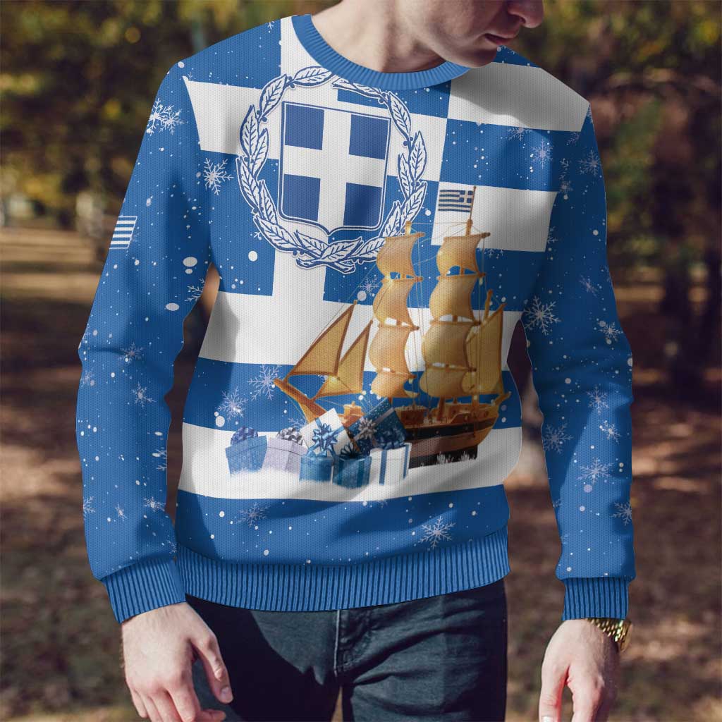 Greece Karavaki Christmas Ugly Christmas Sweater Merry Chirstmas 2025 - Wonder Print Shop